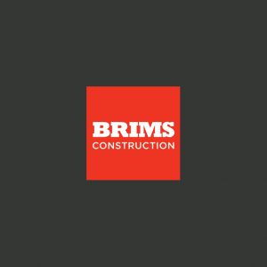 Brims Construction logo - red