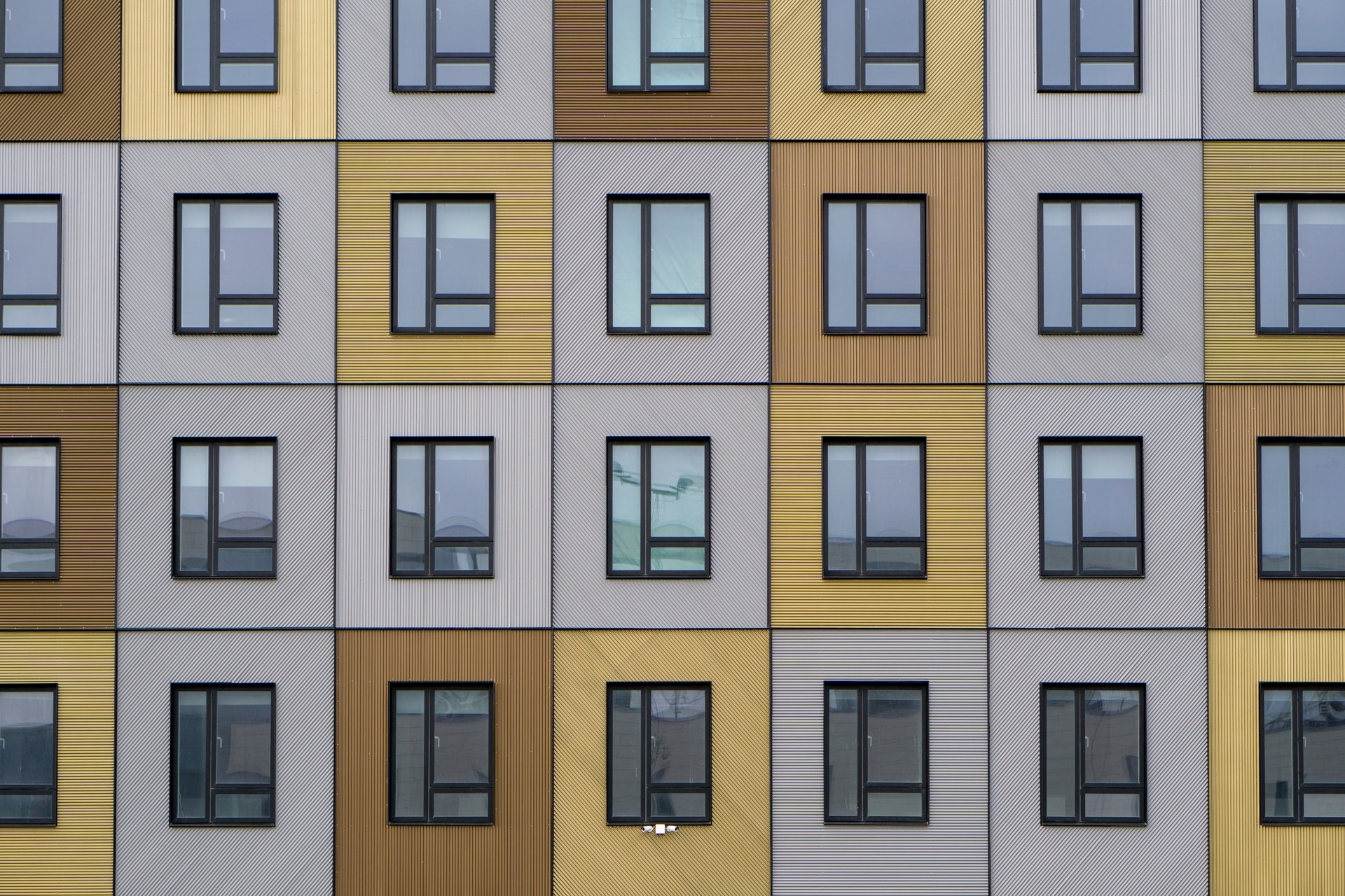 Block of flats - cleaned windows