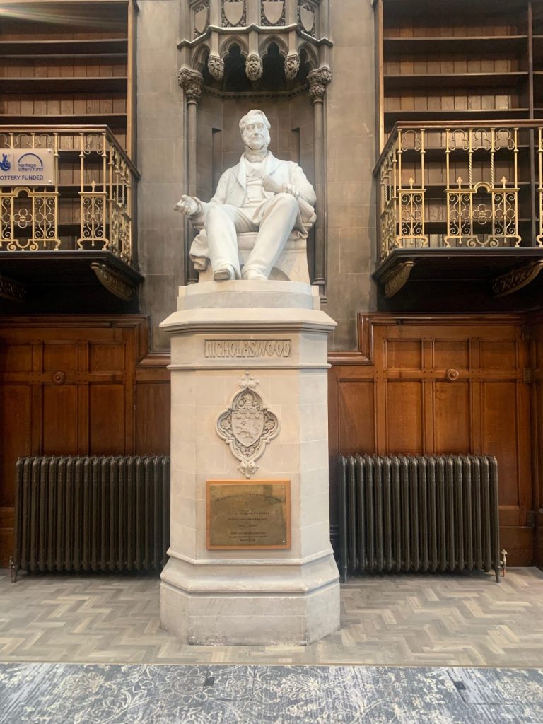 Neville Hall - statue